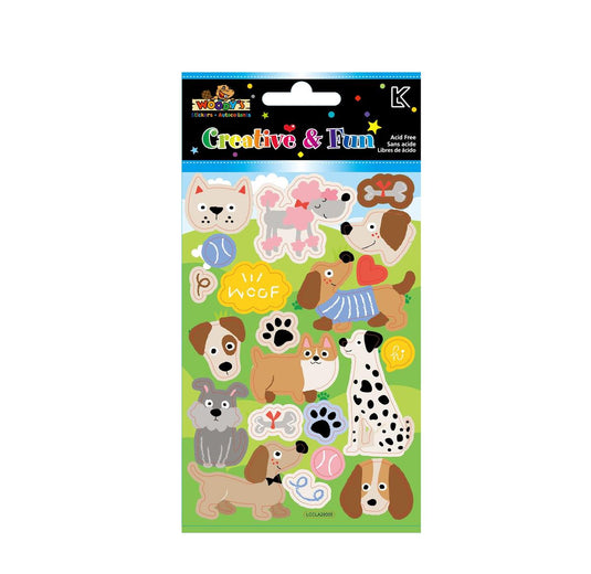 Woody's, 4" x 6", Dogs, pbh embossed foil finish