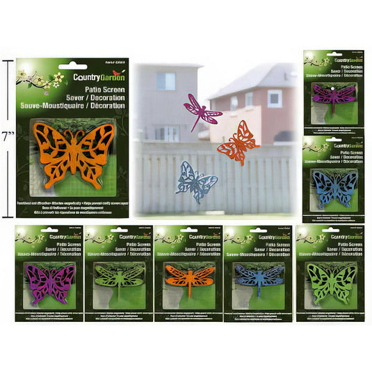 Garden E. 3.5"W Patio Screen Save Decor One Pair, 2 Styles, 4/C, b/c