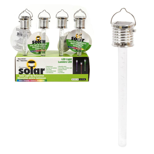 Solar Hanging Bubble LED Lights Tube, Colour Changing, 12/PDQ, cht