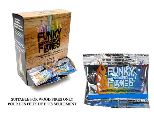 Funky Colored Fire Flames, 40/dpy, (Indoor/Outdoor), foil pack
