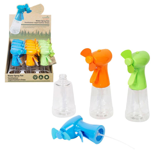 Camping Water Sprayer Fan, 3/C, 12/PDQ