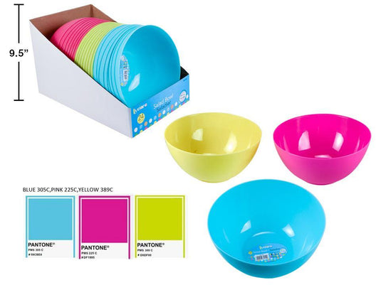 Luciano 9.25" Large Salad Bowl, 3cols., 24/dsp, DPY+label (ES13263)