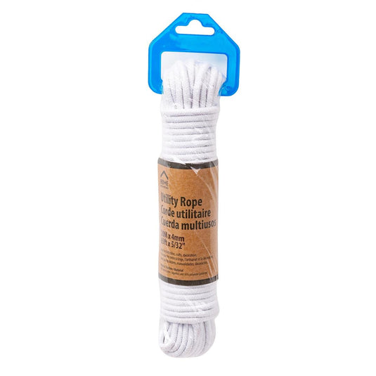 H.E. Utility Rope  20M x 4mm Cotton & polyester, shrink wrap