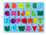 EDUCATIONAL ALPHABET WOOD SERIES 30X22.5X1CM CAPITAL LETTERS