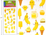 SCENTED BANANA STICKERS 210X96MM SIZES 36PCS