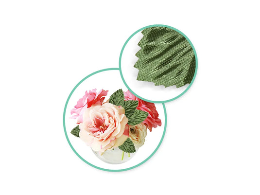 A Brides Wish: Accent Leaves Velvet Finish A) Dark Green