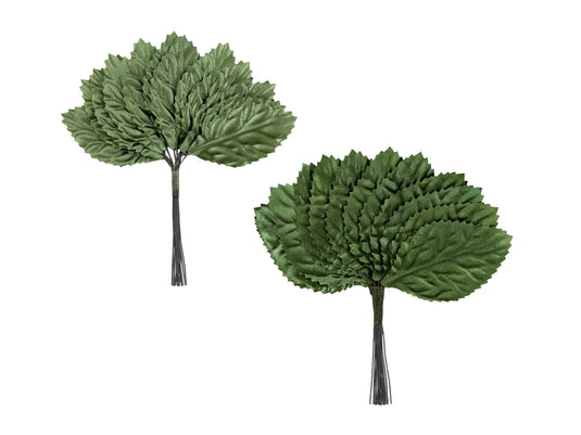 A Brides Wish: Accent Leaves Velvet Finish A) Dark Green