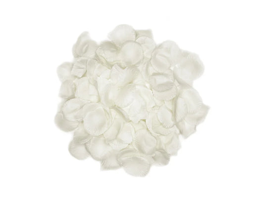 A Brides Wish: 200pc Rose Petals 'Real-Look' B) White