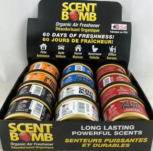 SCENT BOMB ORGANIC AIR FRESHENER (MADE IN USA)