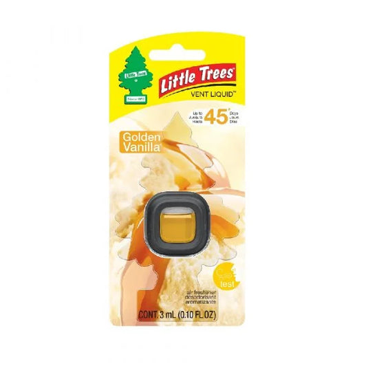 LITTLE TREES VENT CLIP 3ML GOLDEN VANILLA