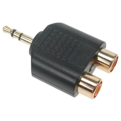 ADAPTER 3.5MM STEREO PLUG TO 2 RCA JACKS