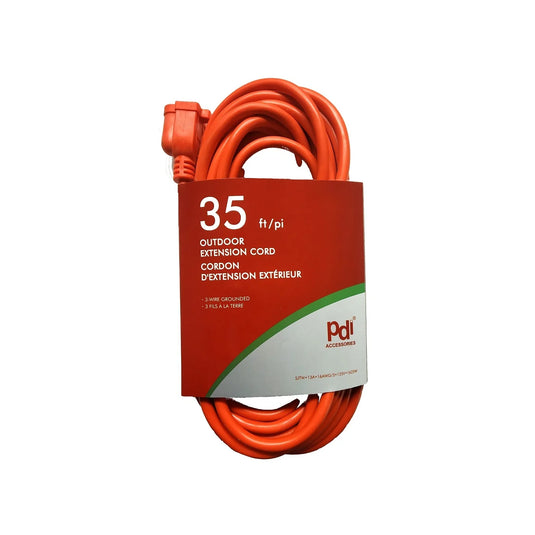 35 Ft Outdoor Extension Cord with 3 Pin Plug - Heavy Duty