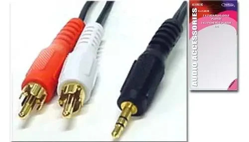 AC-28G BC 12 FT 3.5MM STEREO PLUG TO 2 X RCA PLUG