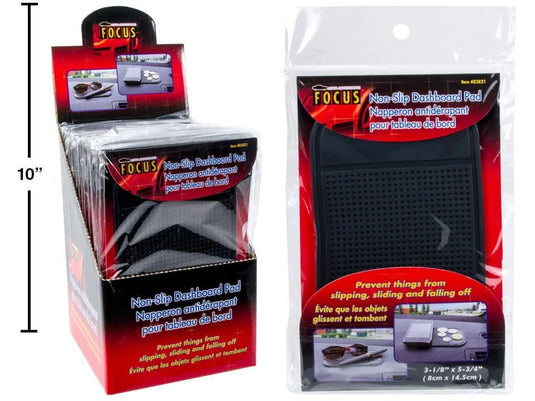 Focus Auto Non-slip Dashboard Pad, 5.5"x3" w/insert
