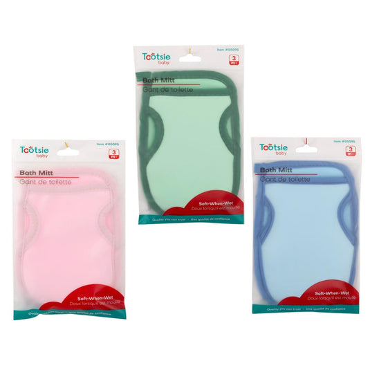 Tootsie Baby,Soft-When-Wet BathMitt pvc bag