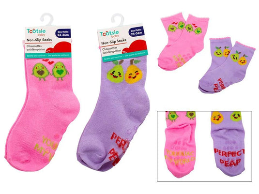 Tootsie Baby, 24-36m Fruits nonslip socks, 1 pair, 98poly/2span