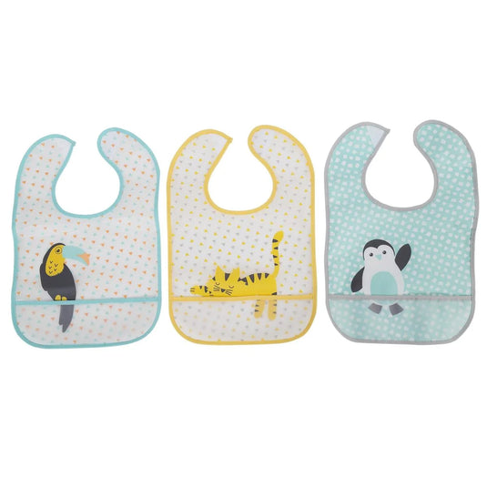 Tootsie Baby, PEVA Bib w catcher velcro, header card