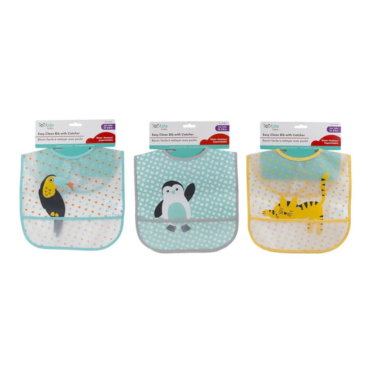Tootsie Baby, PEVA Bib w catcher velcro, header card