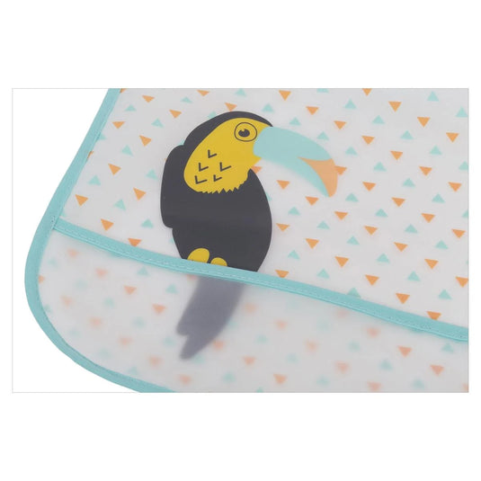 Tootsie Baby, PEVA Bib w catcher velcro, header card