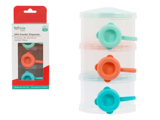 Tootsie Baby, 3 Section Milk Powder Dispenser,hc