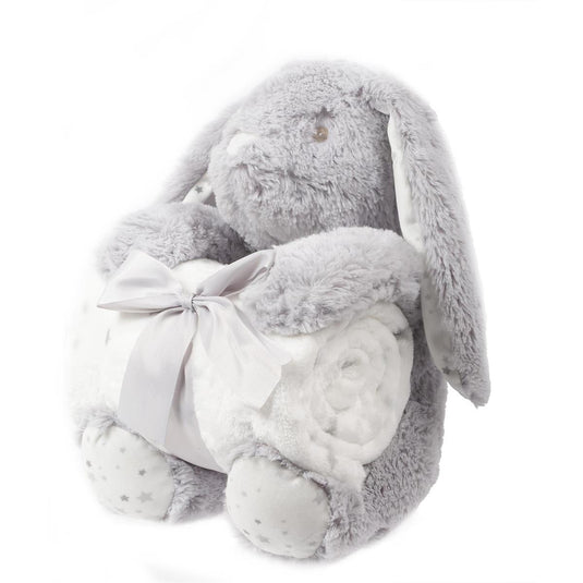 Tootsie Baby, Grey Bunny Blanket 100x75cm, disp. box, poly