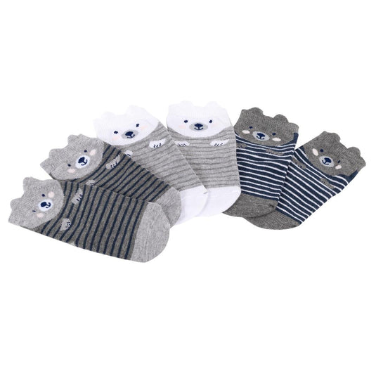 Tootsie Baby, 12-24m boy sock stripe animal, hc