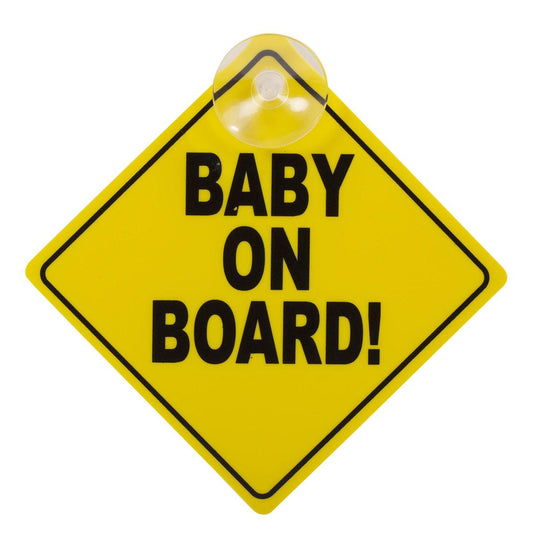 Tootsie Baby, Baby On Board Sign w/ Suction Cup, b/c