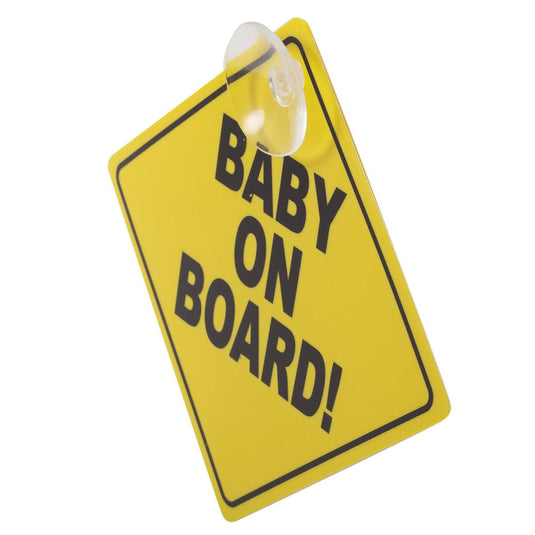 Tootsie Baby, Baby On Board Sign w/ Suction Cup, b/c