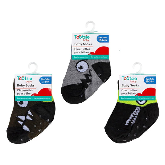 Tootsie Baby, Boy Socks, 12-24m, h/c, 1pair, 90-poly/10- span