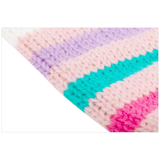 Nordic T. Kids Knitted Earflap Hat w/Pom Pom, j-hook w/cht