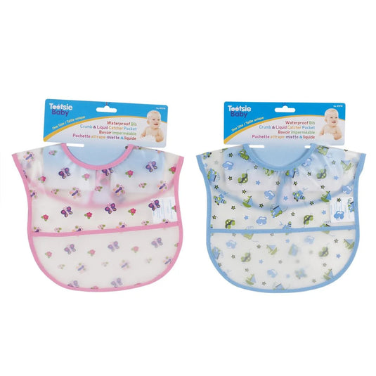 Tootsie Baby, 1-pc Printed EVA Bib w/Pocket, h/c