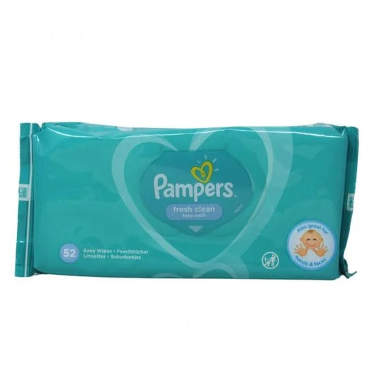 PAMPERS WIPES 52CT FRESH CLEAN BABY SCENT