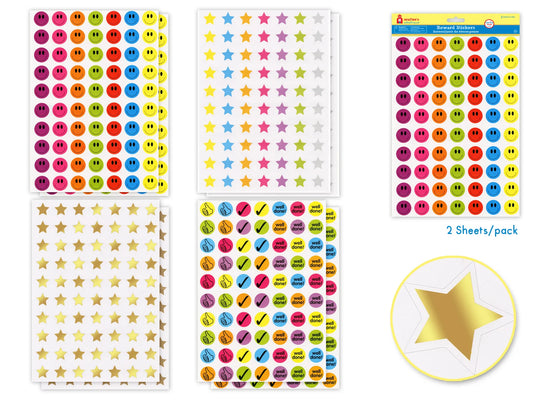 Crafter's Schoolhouse: 8.25"x11.62" Reward Stickers 2shts