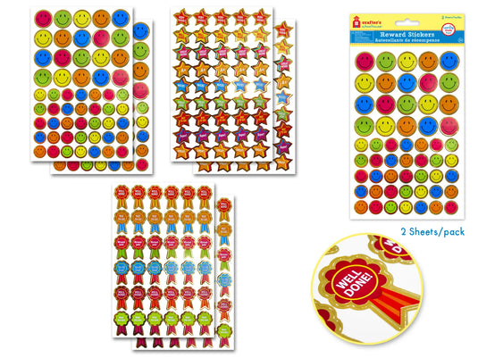 Crafter's Schoolhouse: 5.5"x8.25" Motivational Stickers 2ct A) Good Job