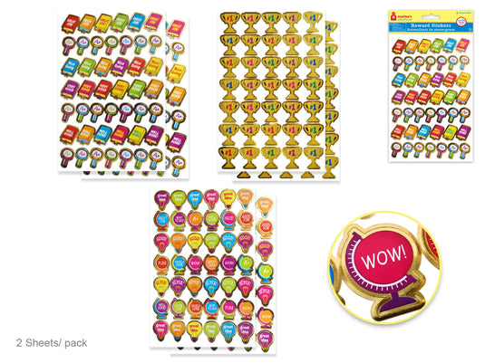 Crafter's Schoolhouse: 5.5"x8.25" Motivational Stickers 2ct C) Great Idea