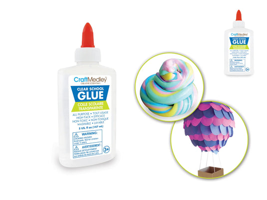 Craft Medley: 175g (5oz) Washable All-Purpose Clear School Glue