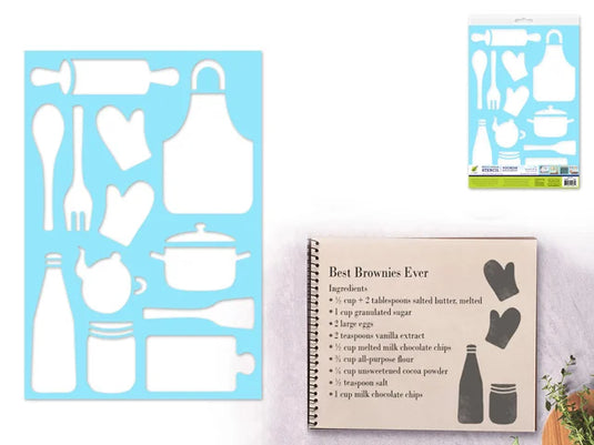 Color Factory: 7.5"x11" Multi-Media Stencil R) Meal Prep