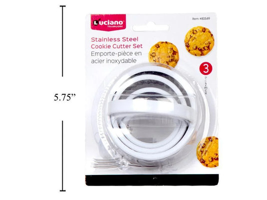 Luciano 3-pc S/S Cookie Cutter, b/c