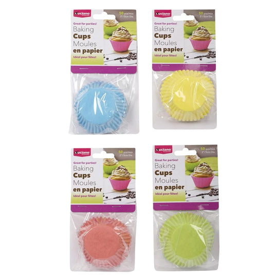 Luciano 50-pc Baking Cups, 2" Dia., Paper, pbh