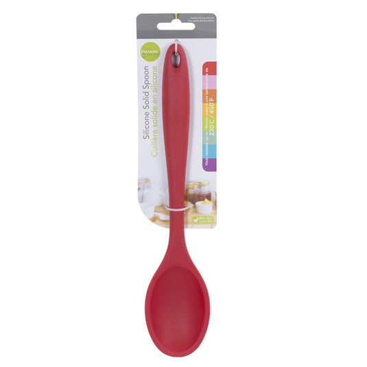 L.Gourmet, 11"L Silicone Spoon Red, t.o.c.