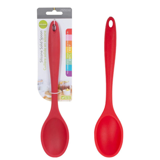 L.Gourmet, 11"L Silicone Spoon Red, t.o.c.