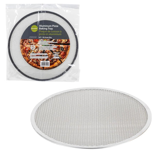 L.Gourmet 14" Dia.Alum.Pizza Baking Tray, header card