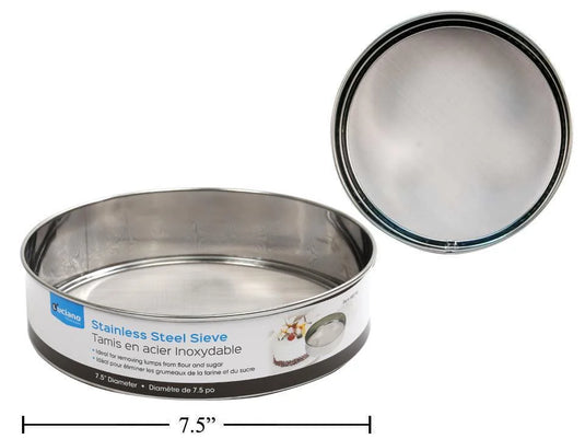 7.5 Inch Diameter Stainless Steel Sifter