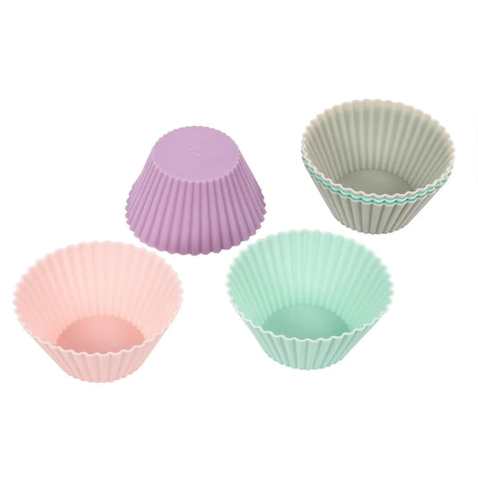 Luciano 12-pc Silicone Baking Cups, 6 colors, hang card