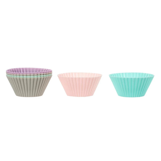 Luciano 12-pc Silicone Baking Cups, 6 colors, hang card