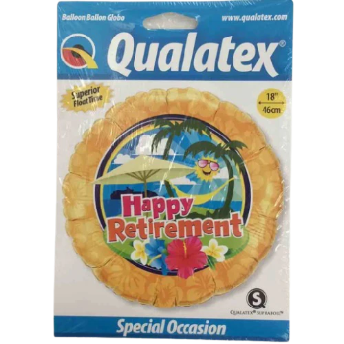 BALLOON FOIL ROUND 18" Retirement