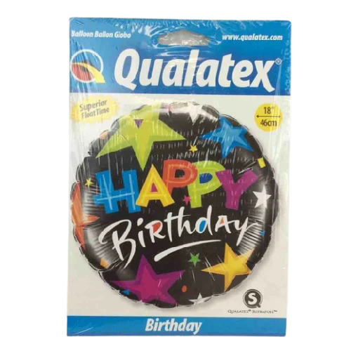 BALLOON FOIL ROUND 18" Birthday Brilliant Stars