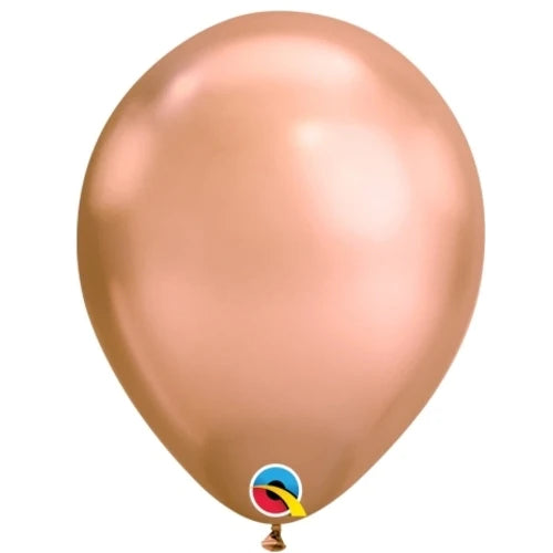 BALLOON LATEX BULK 11in 100pcs CHROME ROSE GOLD