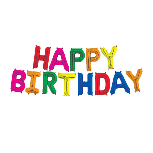 BALLOON BUNTING 2SIDES MYLAR 14IN