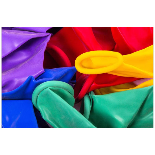 Let's Party-10pcs 12"Helium Quality Balloon Asst.col.,print bag (CS)